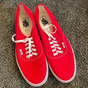 Mens red/white vans